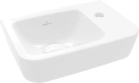 Villeroy & Boch Handwaschbecken Compact O.novo 360x250mm Eckig BP li 1HL. o. &Uuml;L.