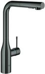 GROHE K&uuml;chenarmatur Essence 30504 ausziehbare Sp&uuml;lbrause hard graphite, 30504A00
