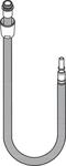 Hansgrohe Schlauch f&uuml;r Sp&uuml;ltischmischer 1250mm , 95506000 95506000