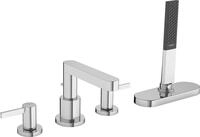 Hansgrohe 4-Loch Wannenarmatur Finoris F-Set Wannenrandmontage mit sBox chrom,