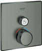 GROHE Thermostat Grohtherm SmartControl 29123 eckig FMS 1 ASV hard graphite geb.,