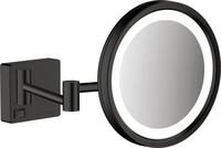 Hansgrohe Rasierspiegel AddStoris mattschwarz mit LED Licht, 41790670 41790670