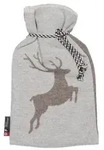 David Fussenegger W&auml;rmflasche 'Hirsch ' 2L 21 x 38 cm Filz- Hellgrau