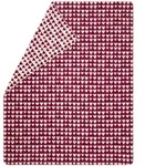 David Fussenegger Kurzflor- Wohndecke Savona 'Herzen' 150 x 200 cm Bordeaux -...
