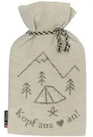 David Fussenegger W&auml;rmflasche Silvretta 'Kopf aus' 2L 21 x 38 cm Rohwei&szlig;