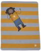 David Fussenegger Babydecke Juwel in der Puppe 'Affe' 70 x 90 cm Senf - Gelb