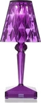 Kartell 09140PR, Kartell Battery Transparent Akku Tischleuchte, Pflaume