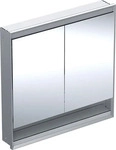 Geberit ONE Einbau-Spiegelschrank mit Nische 2 T&uuml;ren mit Beleuchtung 900 x 900 x 150