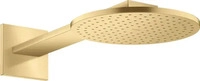 Axor Showersolutions Kopfbrause 250 1jet rund mit Brausearm Aufputz - Brushed...
