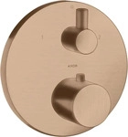 Axor Uno Thermostat mit Ab- und Umstellventil Unterputz - Brushed Red Gold -...