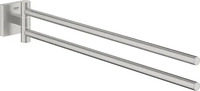 Grohe Start Cube Doppel-Handtuchhalter - Supersteel - 40976DC0