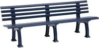 Blome Gartenbank Juist 4-Sitzer L&auml;nge 2000 mm blau