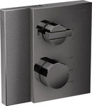 Axor Edge Thermostat mit Absperr- und Umstellventil Unterputz - Polished Black Chrome