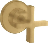 Axor Citterio Absperrventil Unterputz mit Kreuzgriff - Brushed Gold Optic -...