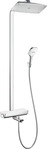 Hansgrohe Raindance E Showerpipe 360 1jet mit Wannenthermostat Wei&szlig; / Chrom -