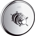 Axor Montreux Thermostat HighFlow Unterputz mit Kreuzgriff - Brushed Nickel -