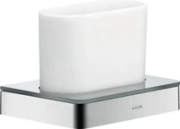 Axor Universal abgerundet Zahnputzbecher mit Halter - Chrom - 42834000