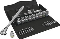 Wera Steckschl&uuml;ssel-Garnitur 1/2" 28tlg. Zyklop switch - 05004078001