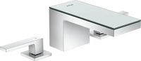 Axor MyEdition 3-Loch Waschtischarmatur 70 mit Platte mit Push-Open Ablaufgarnitur -