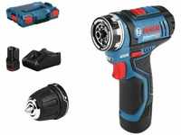 Bosch Professional Akku-Bohrschrauber GSR 12V-35 FC mit 2x Akku 3 Ah & 1 Aufsatz - in