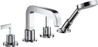 Axor Citterio 4-Loch Fliesenrandarmatur Hebelgriff - Chrom - 39454000