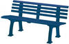 Blome Gartenbank Sylt 3-Sitzer Länge 1500 mm blau