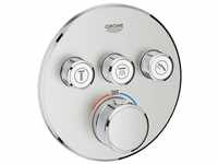 Grohe Grohtherm SmartControl Thermostat mit 3 Absperrventilen Design rund ...