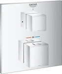 Grohe Grohtherm Cube Thermostat-Brausebatterie mit 1 Absperrventil - Chrom - 24153000