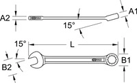 KS Tools BRONZEplus Ringmaulschl&uuml;ssel 34 mm - 963.7291