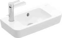 Villeroy & Boch O.novo Handwaschbecken rechteckig mit 1 Hahnloch rechts mit &Uuml;berlauf