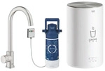 Grohe Red Mono Standventil mit C-Auslauf und Boiler Gr&ouml;&szlig;e M - Supersteel - 30085DC1