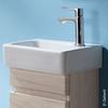 Keramag / Geberit Renova Plan Handwaschbecken mit Hahnloch mit Überlauf 360 x 250 mm