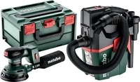 Metabo Set SXA 18 LTX 125 BL + AS 18 L PC Compact Akku-Maschinen im Set Ohne...