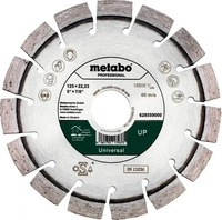 Metabo Set Diamant-Trennscheibe 125 x 22,23 mm, Universal + Quickspannmutter M14 -