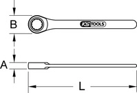 KS Tools Edelstahl Einringschl&uuml;ssel, 24 mm - 964.1024