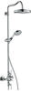 Axor Montreux Showerpipe mit Thermostat mit Hebelgriff - Brushed Black Chrome -