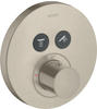 Axor ShowerSelect Thermostat rund für 2 Verbraucher Unterputz - Brushed Nickel...