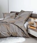 Janine Janine Mako-Satin Bettw&auml;sche J.D. 87065 taupe Gr&ouml;&szlig;e: 155x200 cm + 80x80 cm