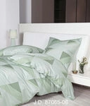 Janine Janine Mako-Satin Bettw&auml;sche J.D. 87065 lindgr&uuml;n Gr&ouml;&szlig;e: 155x220 cm +