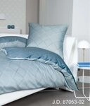Janine Janine Mako-Satin-Bettw&auml;sche J.D. 87053 steinblau denimblau Gr&ouml;&szlig;e: 135x200