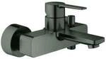 Grohe Wannen-Einhebelmischer Lineare hard graphite geb&uuml;rstet, Wandmontage