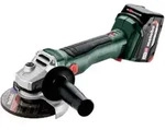 Metabo Akku-Winkelschleifer W 18 L BL 9-125 metaBOX 165 L; 18V 2x4Ah Li-Power + ASC