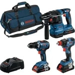 Bosch Combo Kit 3-tlg. 18V: GSR 18V-55/GDX 18V-200/GBH 18V-22, 3 x Akku,