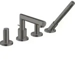 hansgrohe Fertigmontageset Axor Uno 4-L-BW-Rand-Arm, m Zerogr, brush. bla vc