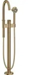 hansgrohe Wannen-Einhebelmischer Axor One Ausl. 220mm, bodensteh., brushed bronze