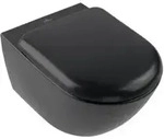 V&B Wand-Tiefsp&uuml;ler TwistFlush Antao 37,5x56cm, randl., pure black C-plus