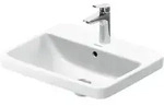 Duravit Einbauwaschtisch No. 1 55x43,5cm, EB v ob, m HL, &Uuml;L, HLB, wei&szlig;