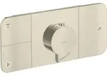 hansgrohe Fertigmontageset Axor One UP-Thermostat., 3 Verbr., brushed nickel