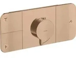 hansgrohe Fertigmontageset Axor One UP-Thermostat., 3 Verbr., brush. r gold