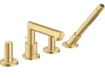 hansgrohe Fertigmontageset Axor Uno 4-L-BW-Rand-Arm, m Griff, brush. gol opt